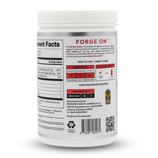 IRONWRX BCAAs with L-Glutamine & Citrulline Malate - Ironwrx