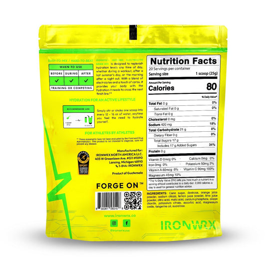 IRONWRX Isotonic Electrolyte Drink Mix - Ironwrx