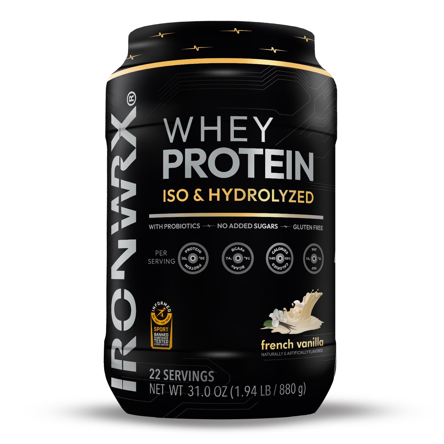 IRONWRX Whey Protein Iso and Hydrolyzed