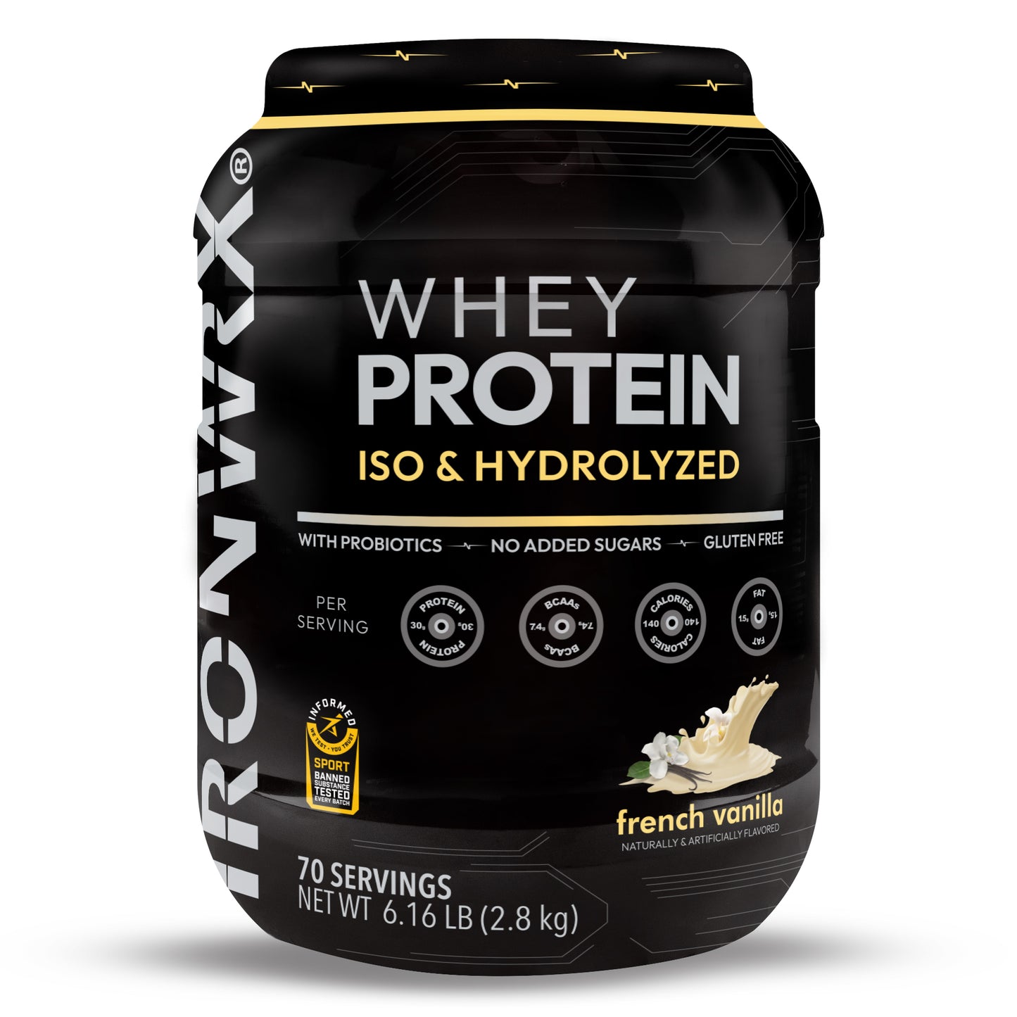 IRONWRX Whey Protein Iso and Hydrolyzed