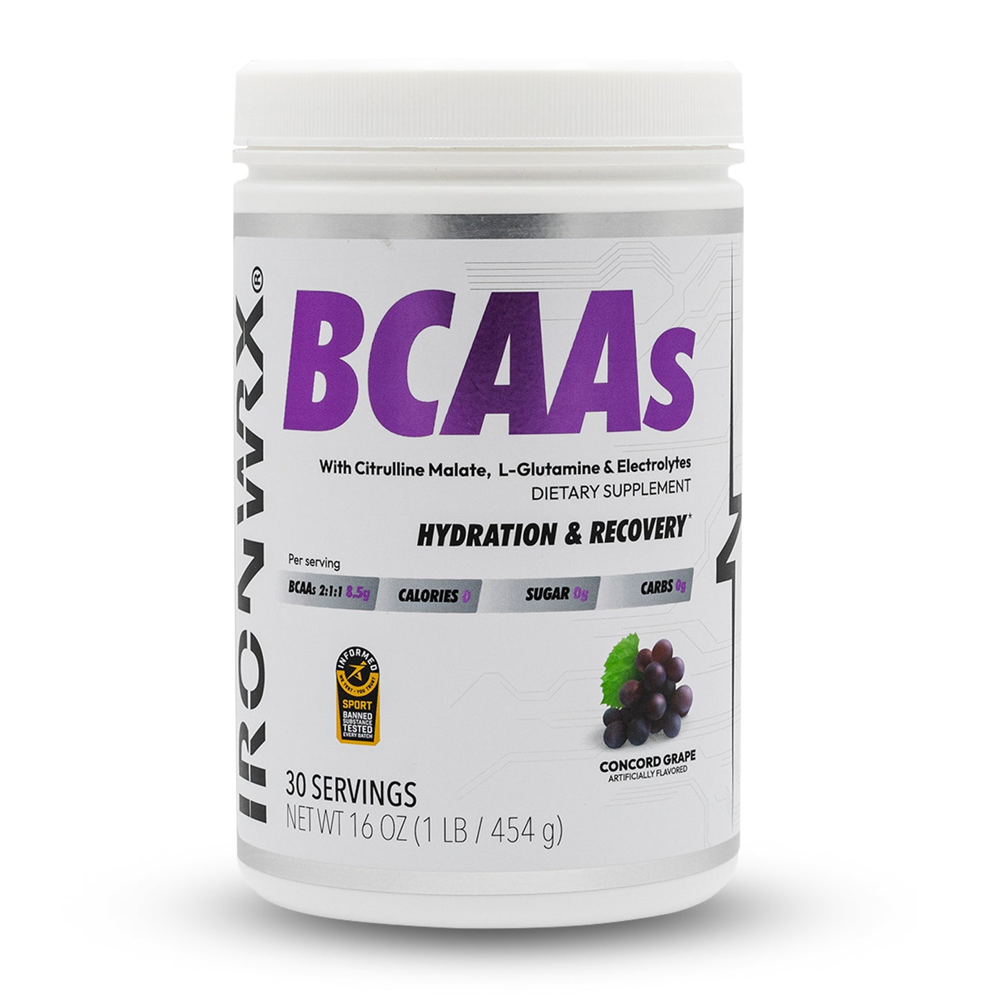 IRONWRX BCAAs with L-Glutamine & Citrulline Malate