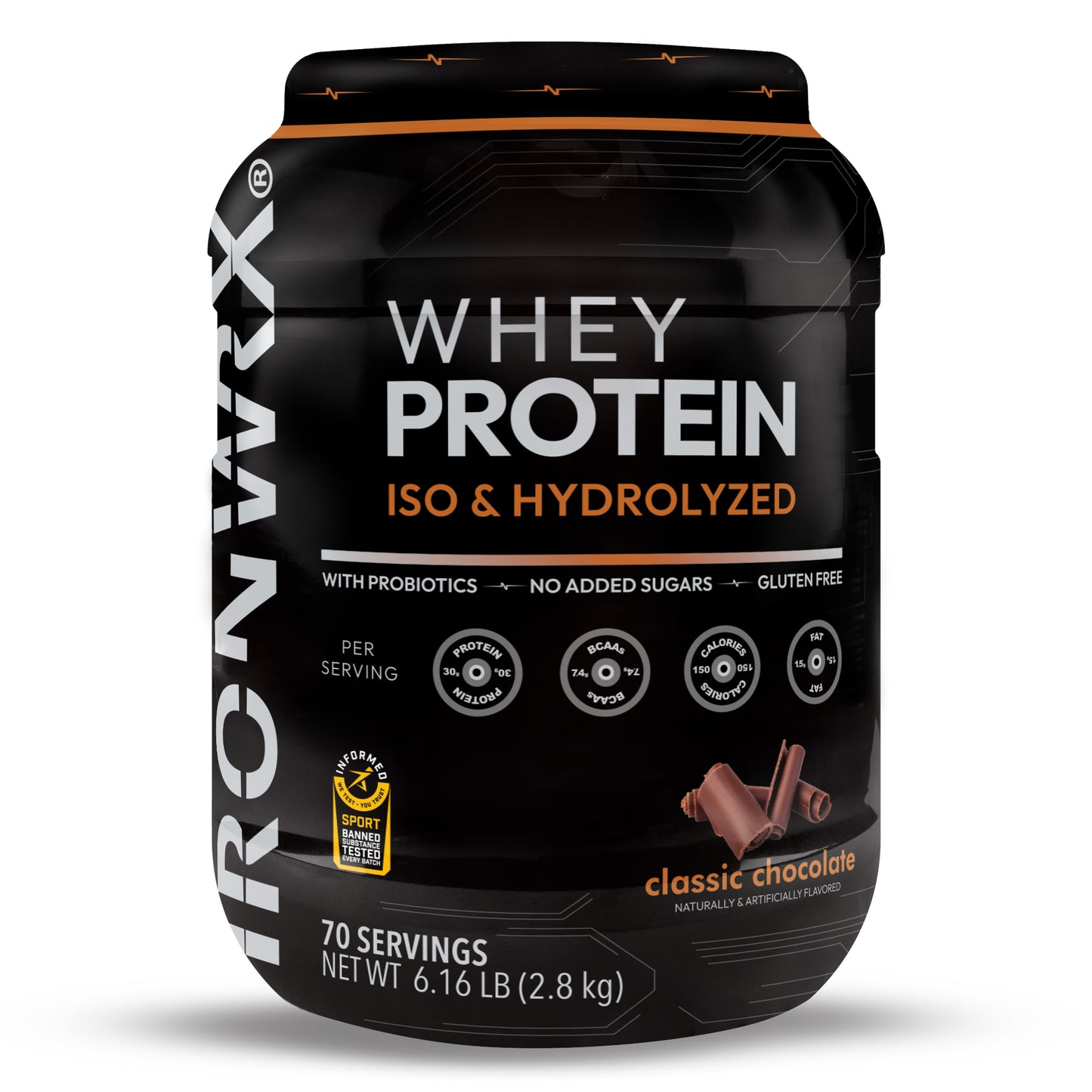 IRONWRX Whey Protein Iso and Hydrolyzed