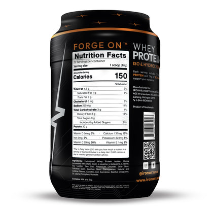 IRONWRX Whey Protein Iso and Hydrolyzed