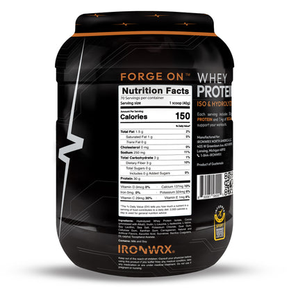 IRONWRX Whey Protein Iso and Hydrolyzed