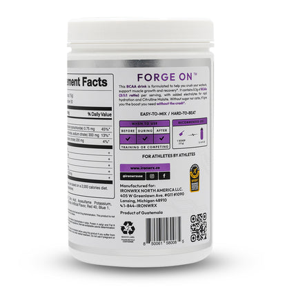 IRONWRX BCAAs with L-Glutamine & Citrulline Malate