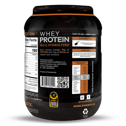 IRONWRX Whey Protein Iso and Hydrolyzed