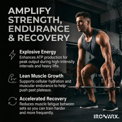 Creatine Monohydrate Powder – 5g Pure Creatine per Scoop, Zero Sugar | IRONWRX