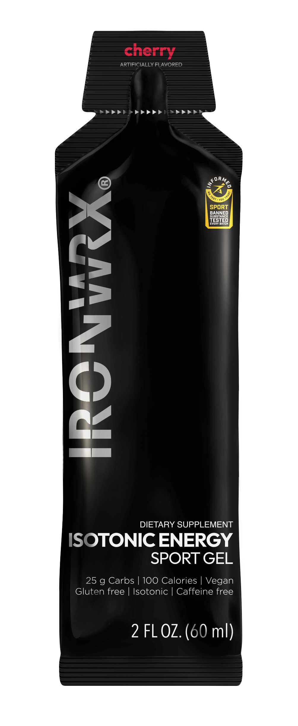 Isotonic Energy Gels, Single-Serve – Fast Fuel for Endurance & Race Performance with Electrolytes, Carbs, Vitamin C | IRONWRX