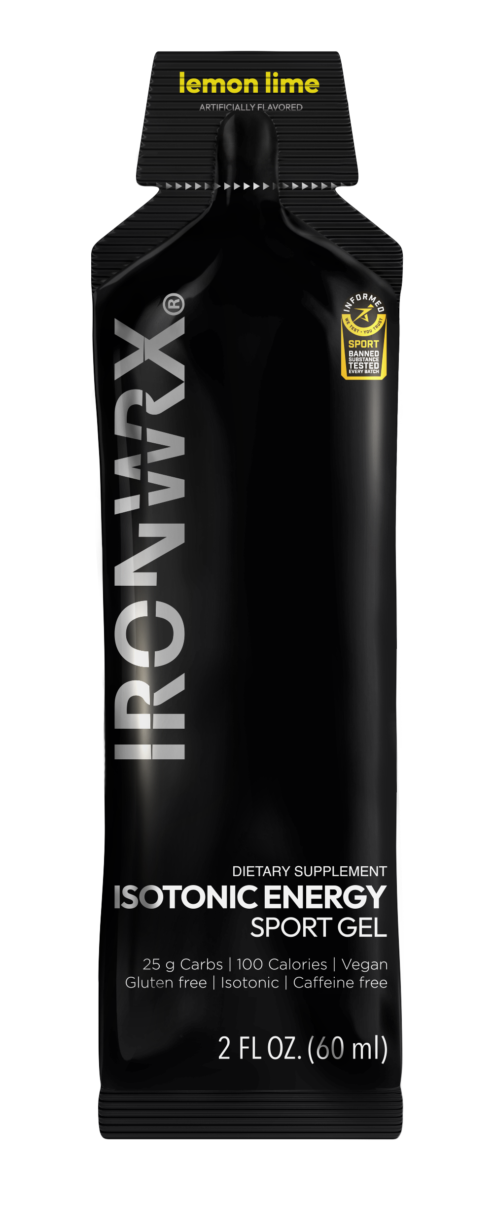 Isotonic Energy Gels, Single-Serve – Fast Fuel for Endurance & Race Performance with Electrolytes, Carbs, Vitamin C | IRONWRX