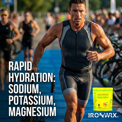 Isotonic Electrolyte Drink Mix – Fast Hydration with Sodium, Potassium, Magnesium | IRONWRX