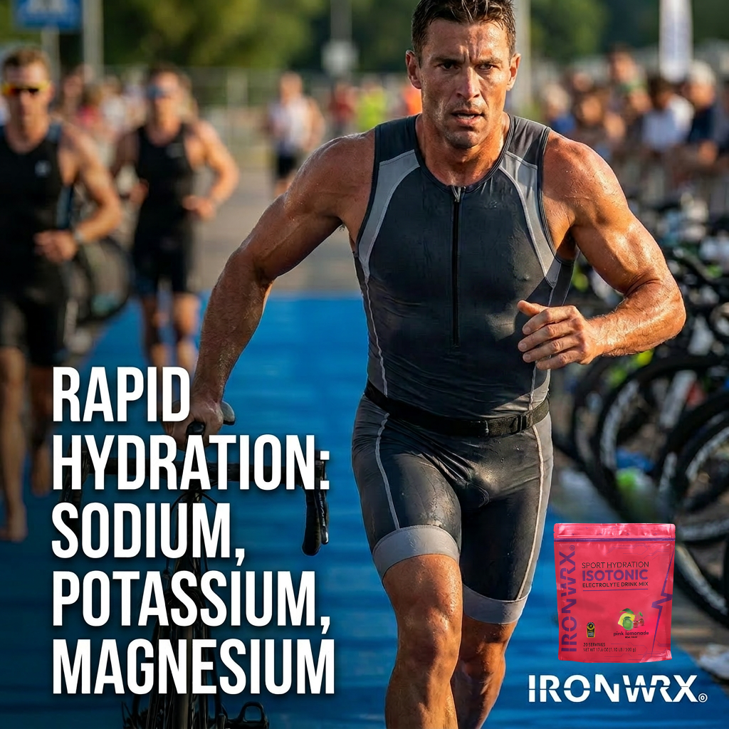 Isotonic Electrolyte Drink Mix – Fast Hydration with Sodium, Potassium, Magnesium | IRONWRX