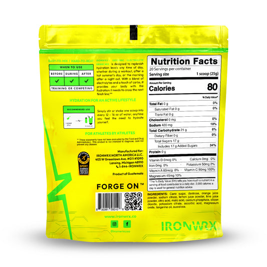 IRONWRX Isotonic Electrolyte Drink Mix