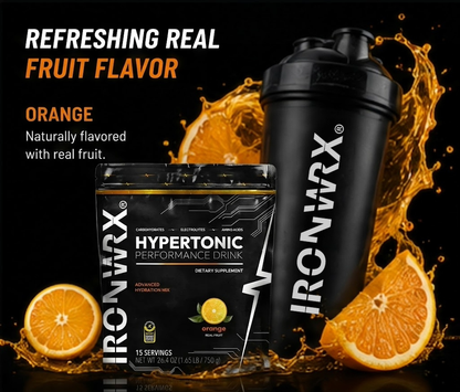 Hypertonic Performance Hydration Drink Mix – Electrolytes, Carbs, Amino Acids | IRONWRX