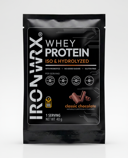 100% Hydrolyzed Whey Protein Isolate – 30g Protein, 7.4g BCAAs, Easy Digestion | IRONWRX