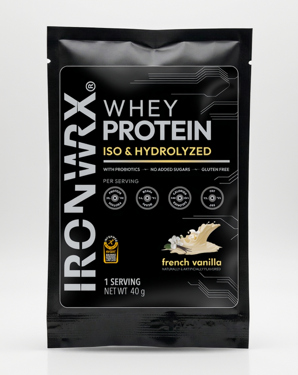 100% Hydrolyzed Whey Protein Isolate – 30g Protein, 7.4g BCAAs, Easy Digestion | IRONWRX