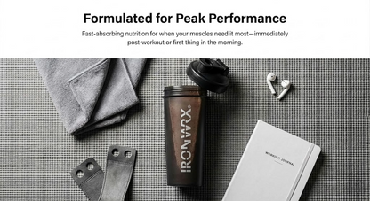 100% Hydrolyzed Whey Protein Isolate – 30g Protein, 7.4g BCAAs, Easy Digestion | IRONWRX